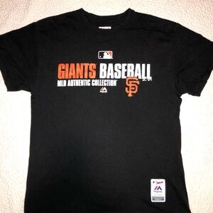 Majestic Giants Baseball Tee - Black and Orange